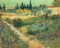 Garten mit Blumen Vincent van Gogh